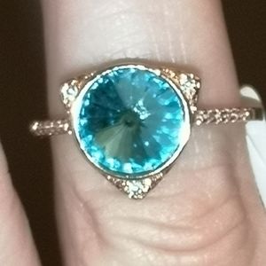 ❤️ FRAGRANT JEWELS Blue Ring Sz 6
